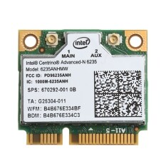 2.4/5G 300M Wifi Bluetooth 4.0 Không Dây Nửa Mini PCI-E Thẻ Dùng Cho Intel 6235 Anhmw