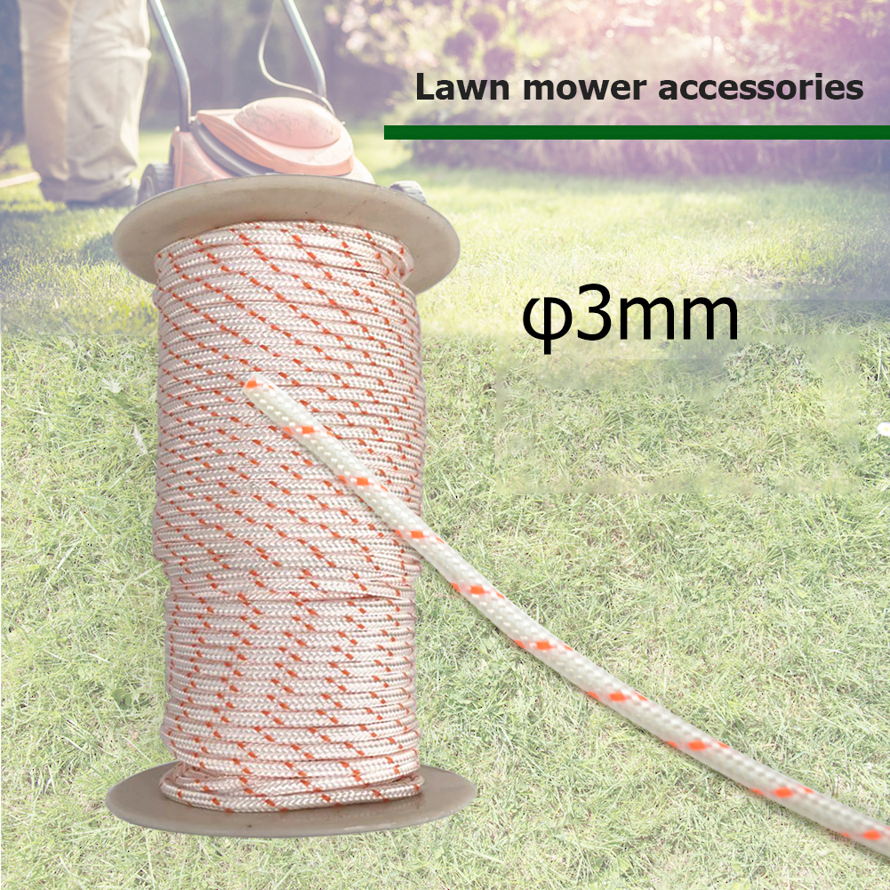 3.0/3.5/4.0mm Nylon Fiber Recoil Pull Starter Cord Rope Fits 100M