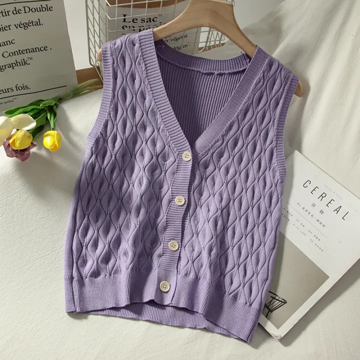 loose knit vest