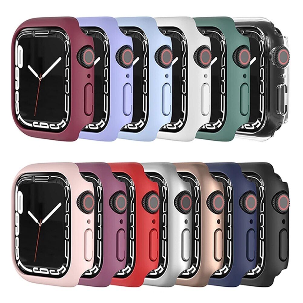 Cover For Apple Watch 8 Case Accessories PC Screen Protector Bumper Protect Shell For Apple Watch Series 8 45mm 41mm case