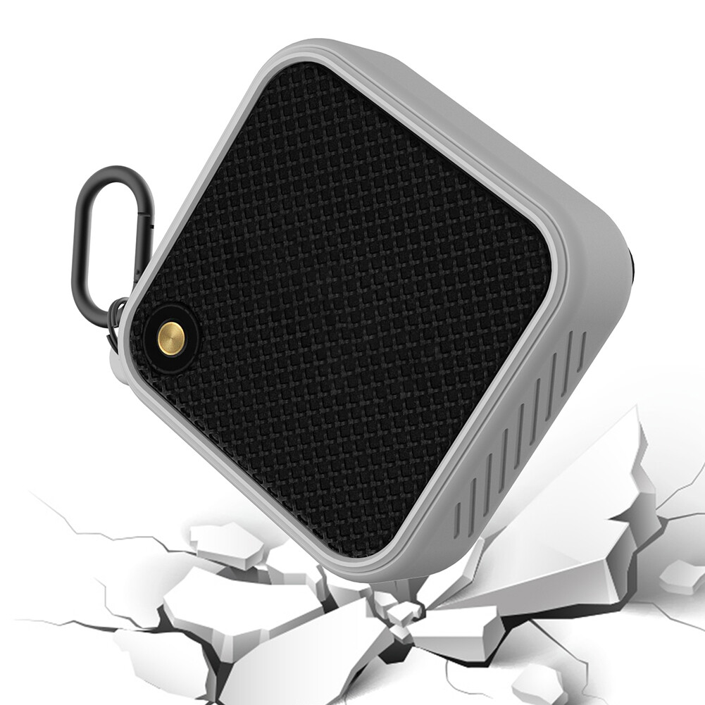 Storage Case Portable Speaker Protective Box Silicone Shockproof Anti-fall Accessories with Metal Hook for Marshall Willen