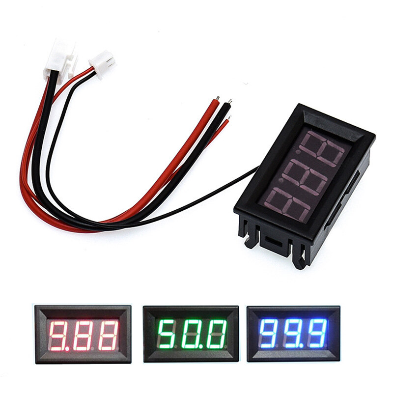 DC0-10A Ampe Kế DC Màn Hình Kỹ Thuật Số 50A 100A Với Bảo Vệ Kết Nối Ngược Ampe Kế DC