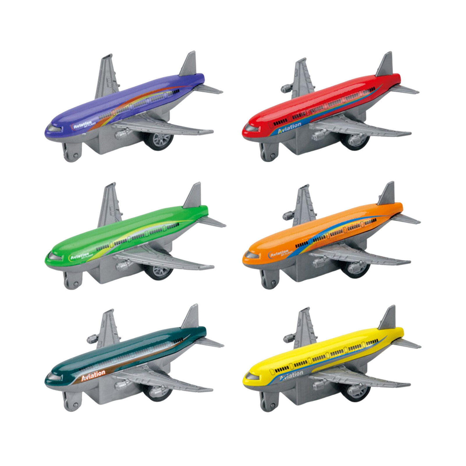 Airplane Model Toy No Battery Required Simulation Alloy Aircraft Toy Model Interactive Classic Toys Mini Toy Plane Children Pull Back Toy Boys Girls Gift