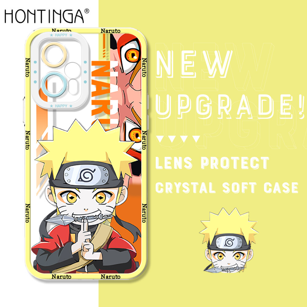 Hontinga Casing Case For Xiaomi Redmi Note 11T Pro+ Redmi Note 11S Redmi Note 11 Pro 5G4G RedmiNote11TPro Redmi Note 8 Pro Redmi Note 9 Case Transparent Clear Case Cartoon Anime Naruto Soft Silicone Rubber Cases Back Cover Phone Casing Softcase