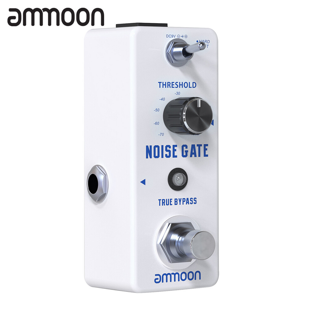 [ammoon]NOISE GATE Noise Reduction Guitar Effect Pedal 2 Modes(Hard/Soft) Full Metal Shell True Bypass for Bass Electric Guitar