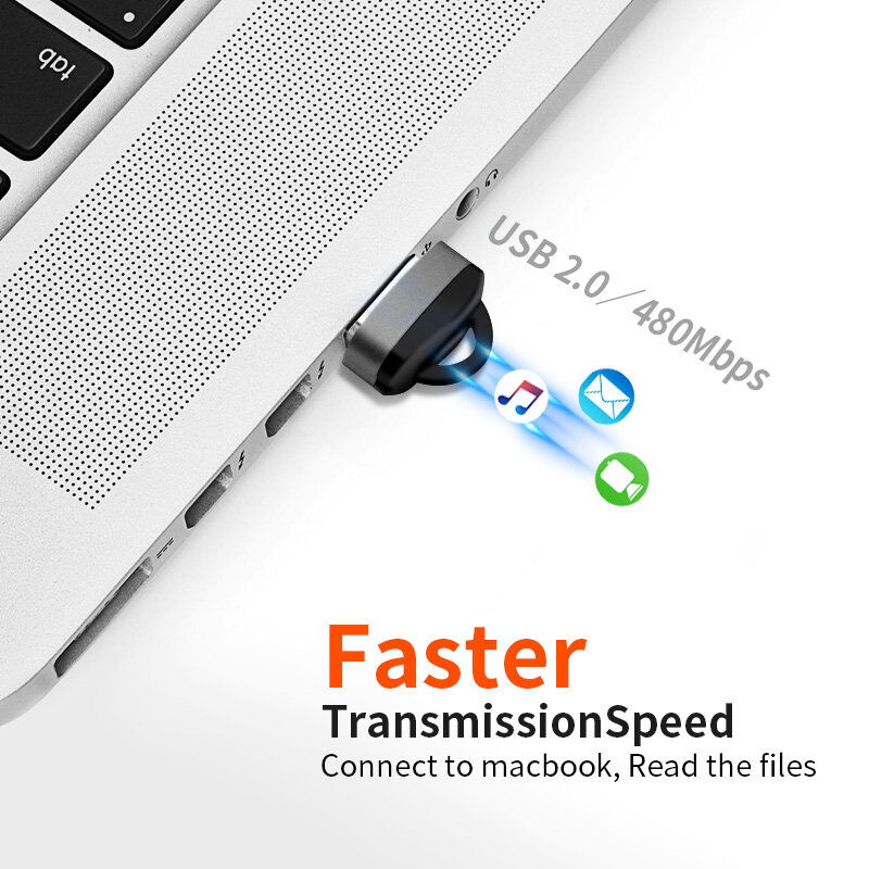 FONKEN Đầu Đọc Thẻ USB Đa Năng, Đầu Đọc Thẻ Nhớ Điện Thoại Di Động Micro SD/TF Mini Tốc Độ Cao Xách Tay