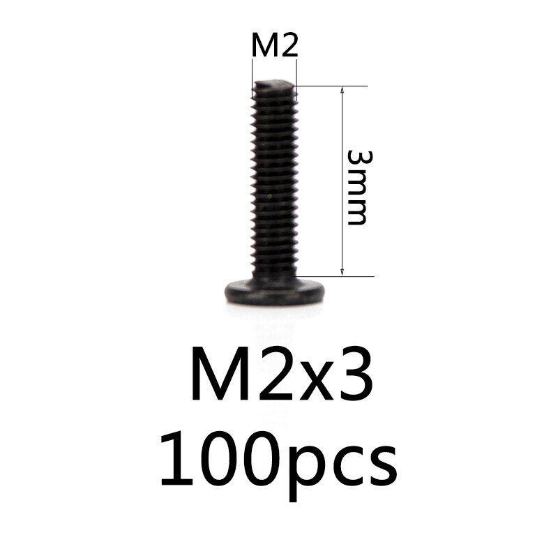 Small screws m2 m2.5 m3 m4 black zinc flat head phillips screw bolts length 3-16mm millimeters