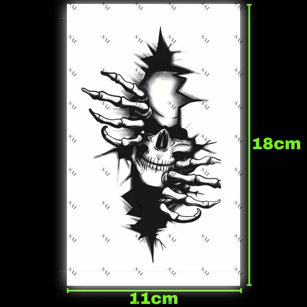 SAI MAGIC TATTOO Lasts to 2 weeks 18CM×11CM Tattoo sticker waterproof long lasting Temporary fake tattoo 36