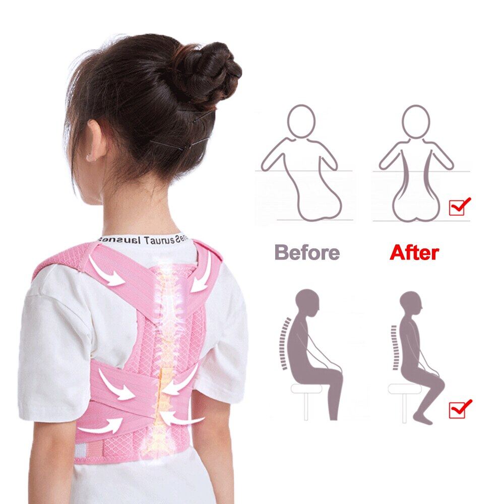 Adjustable Children Posture Corrector Kids Back Support Belt Orthopedic Corset Spine Back Lumbar Shoulder Braces Beauty Health Hot