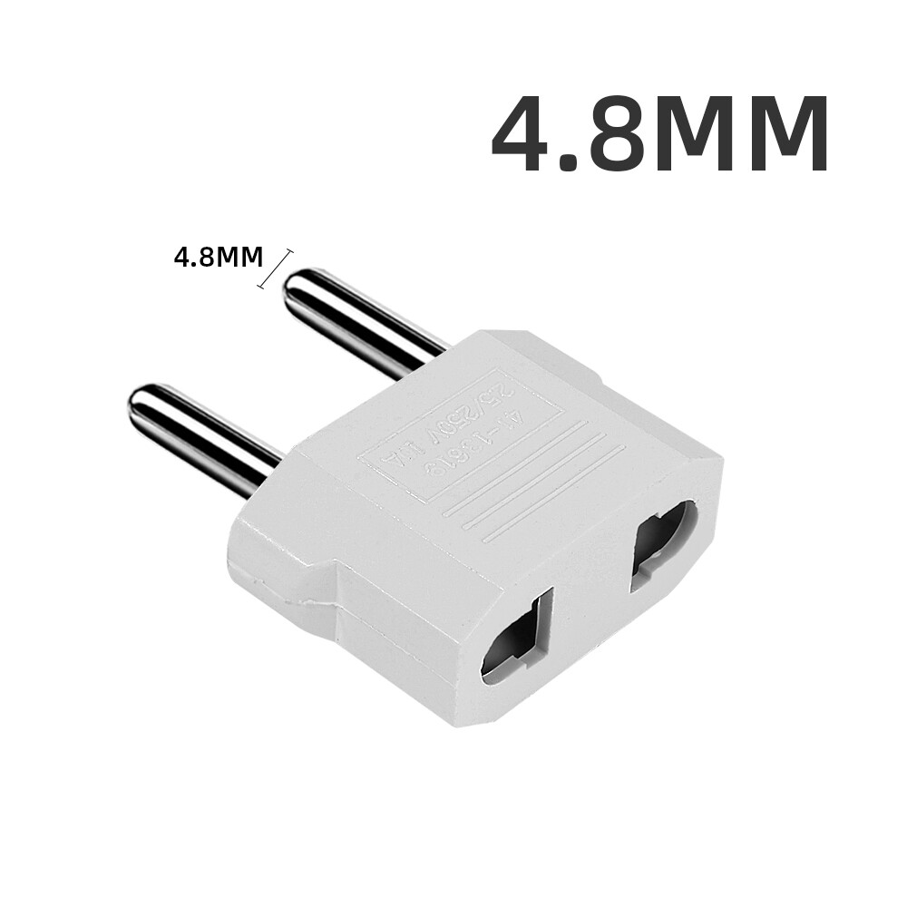 US to EU Plug Adapter 6A America to European Plug Converter Travel Plug Connector Power Socket 110-250V
