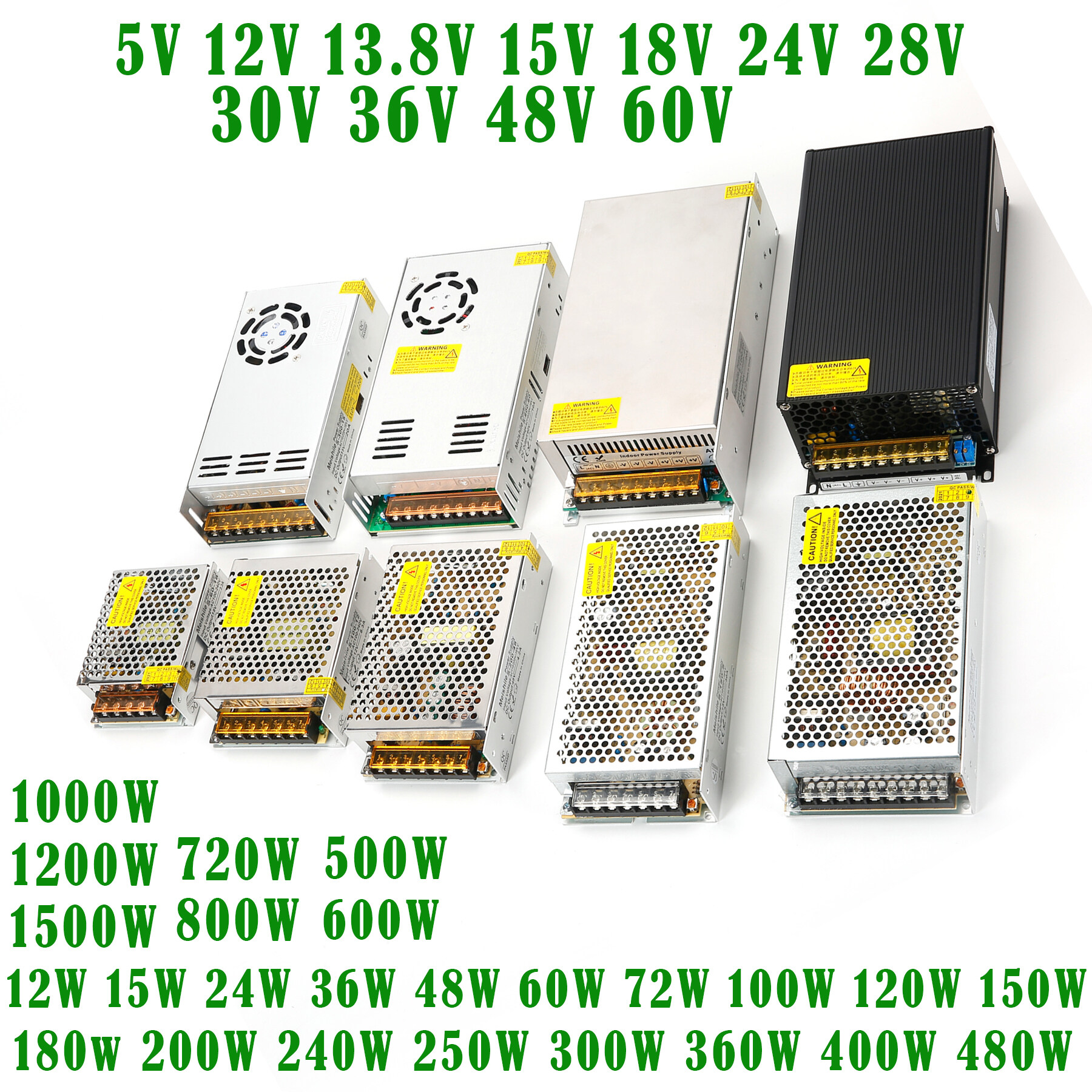 DC 5V 12V 24V 36V 48V 60V Switching Power Supply 2A 3A 4A 5A 8A 10A 15A 20A  25A 30A 40A 50A 60A 100A Transformer Power Adapter | Lazada PH