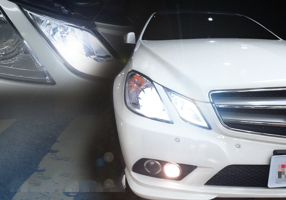 2Pcs T10 W5W LED Parking Light Bulbs - White, Compatible With Mercedes W202, W220, W211 & More