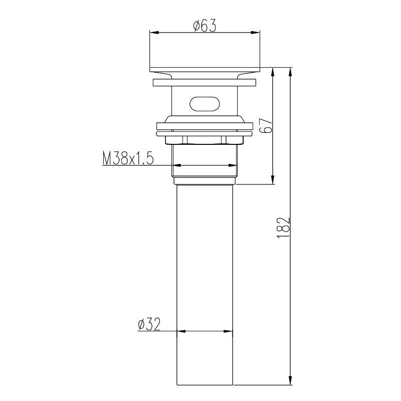 Bộ xả nhấn Lavabo JOMOO 91103-1B-1