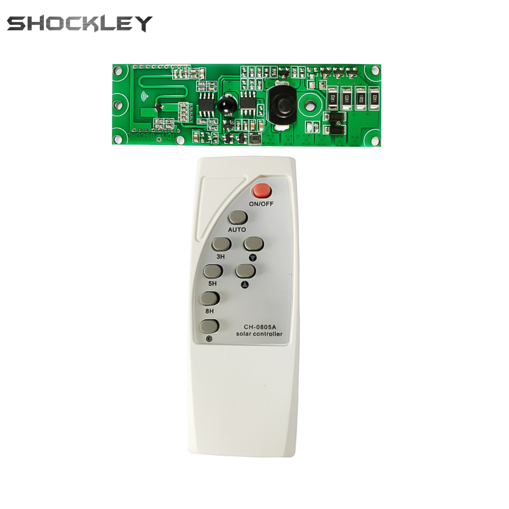 Shockley Original Diymore 3.2V3.7V light control + radar human body induction solar light circuit board solar LED driver board with remote control
