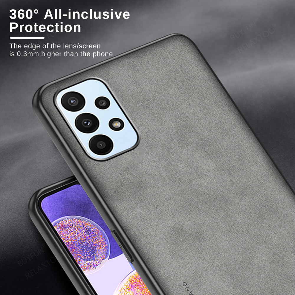 Ốp Da Mờ Yangbuck Sang Trọng Cho Samsung Galaxy A13 A23 A33 A53 A73 5G Ốp Chống Sốc Cho Samsung M23 M33 M53 Fundas