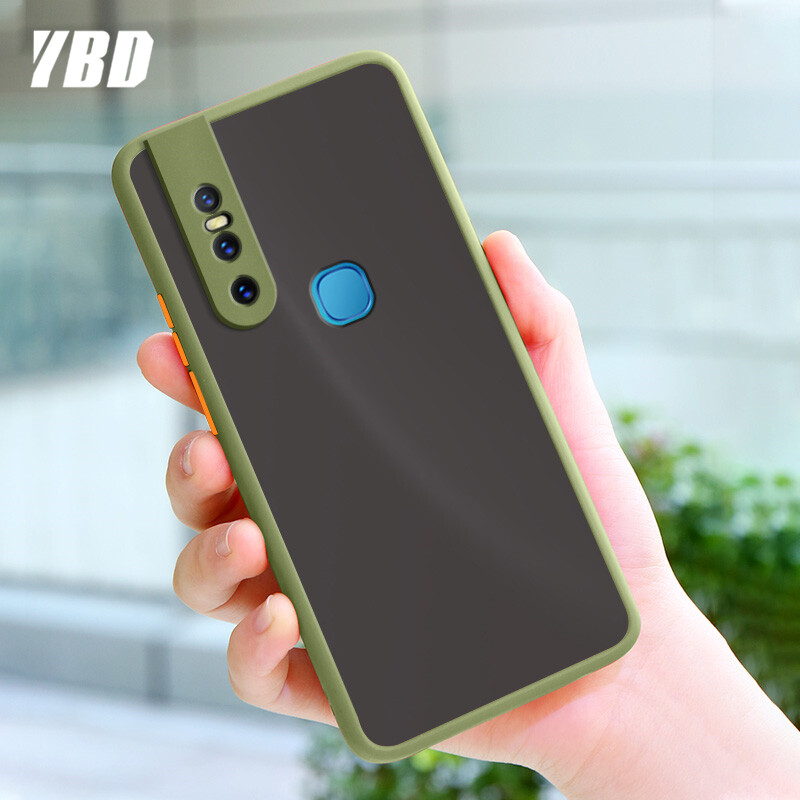 YBD Precision camera protection case For Vivo V15 Casing multiple colour Matte Hard PC Back Cover Shockproof Phone Case