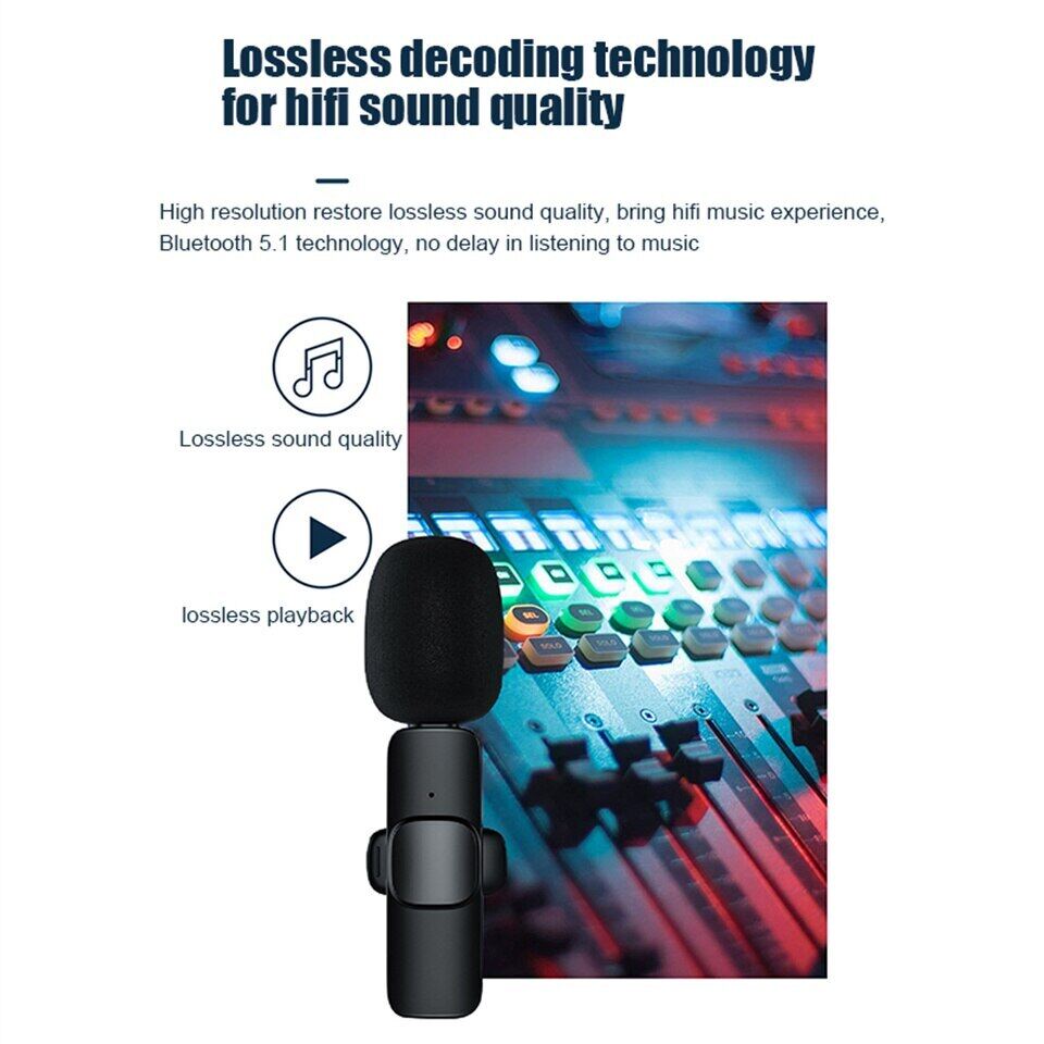 3.5Mm Wireless Lavalier Lapel Microphone Omnidirectional Condenser Mic For Camera Speaker Smartphone Recording Mic