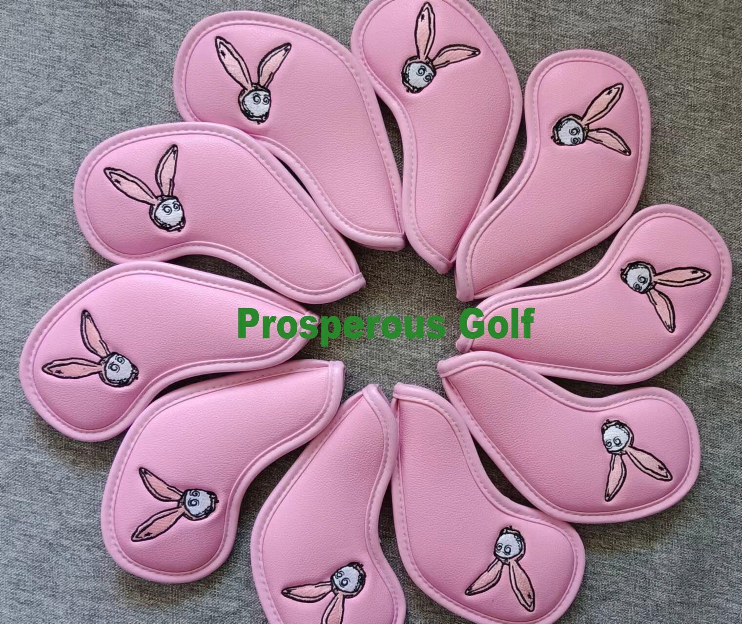 South Korea's best-selling fisherman hat golf iron cover wooden club putter cover golf club cover pink club head protective cover