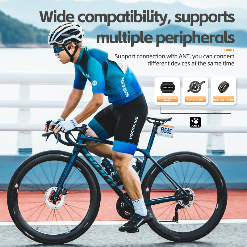 ROCKBROS/CYCPLUS M1 GPS Bicycle Computer Bluetooth5.0 ANT+ Wireless Waterproof Cycling 2.9inch Odometer Speedometer for MTB/Road/Folding Bike