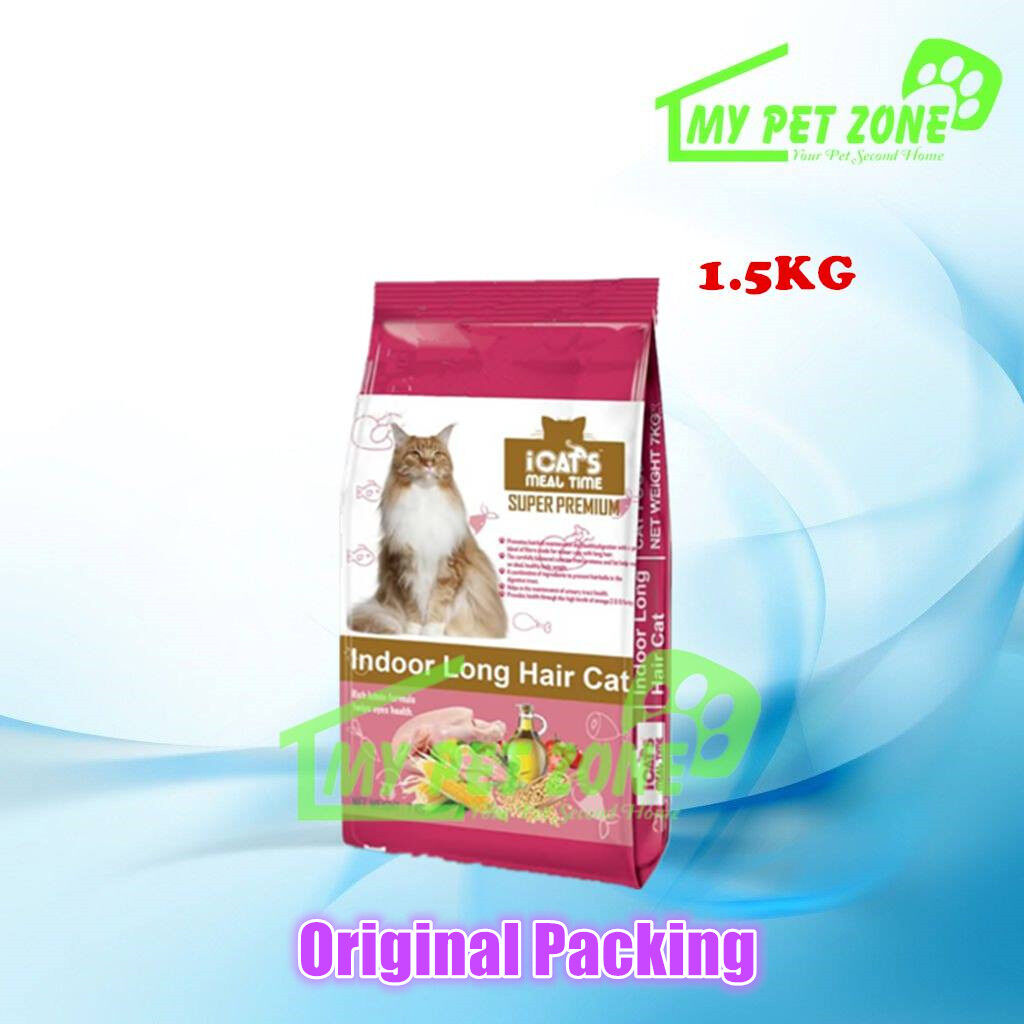 Icats Indoor Long Hair Cat Food 1.5KG Lazada