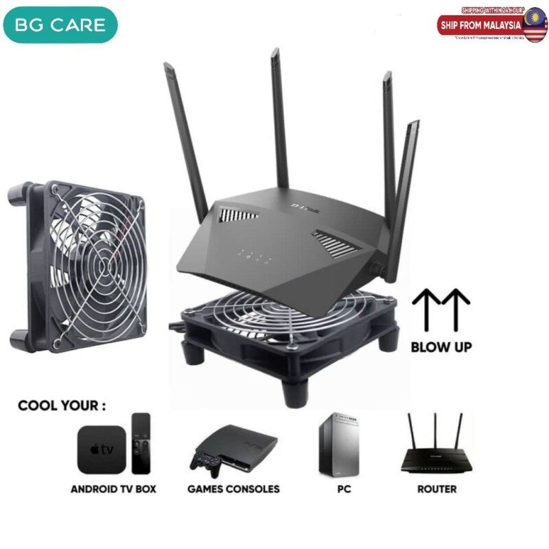 USB Cooling Cooler 120MM Fan for TV box Router Modem PS4 Gaming Console 5W 1A 1500RPM Strong Wind Low Noise Malaysia