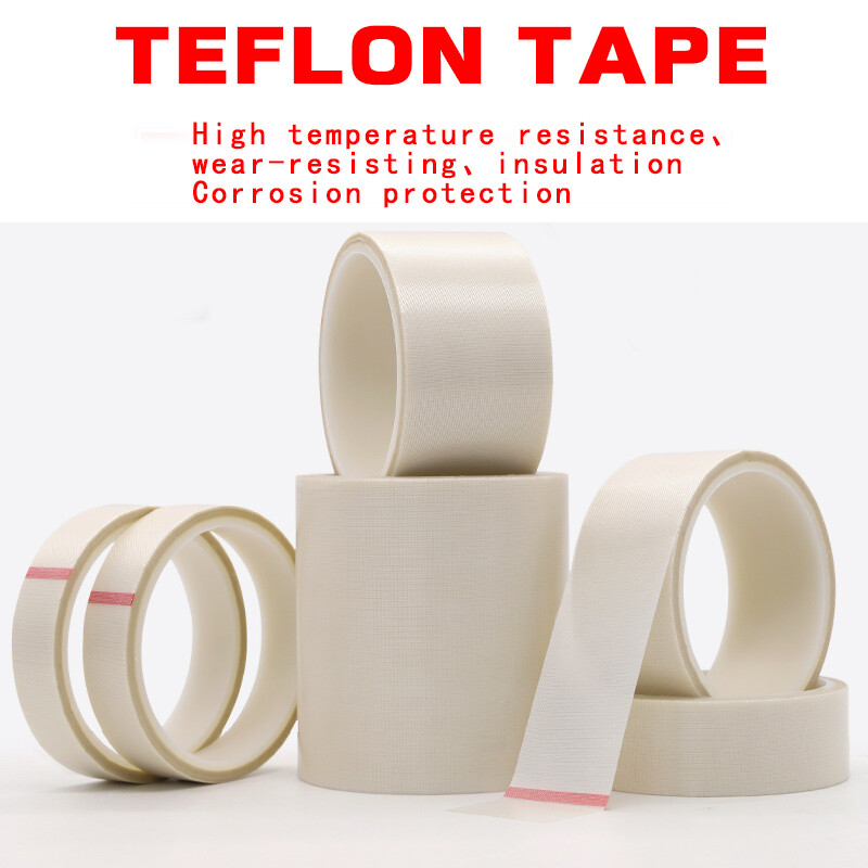 White Teflon tape 0.13mm thick, vacuum packaging and sealing machine anti-sticking and high-temperature resistant tape cloth, anti-scald, fireproof, insulation and heat insulation