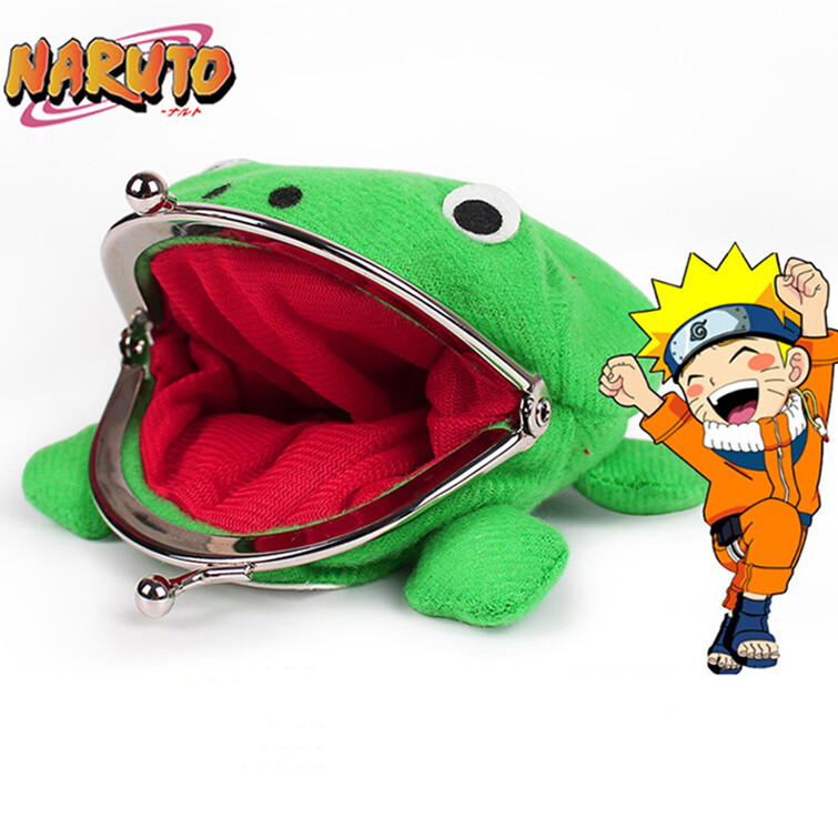 thumbnail image 2 of Small Coin Purse Cute Anime Frog Coin Purse Plush Wallet Small Money Pouch Funny 2 of 12
