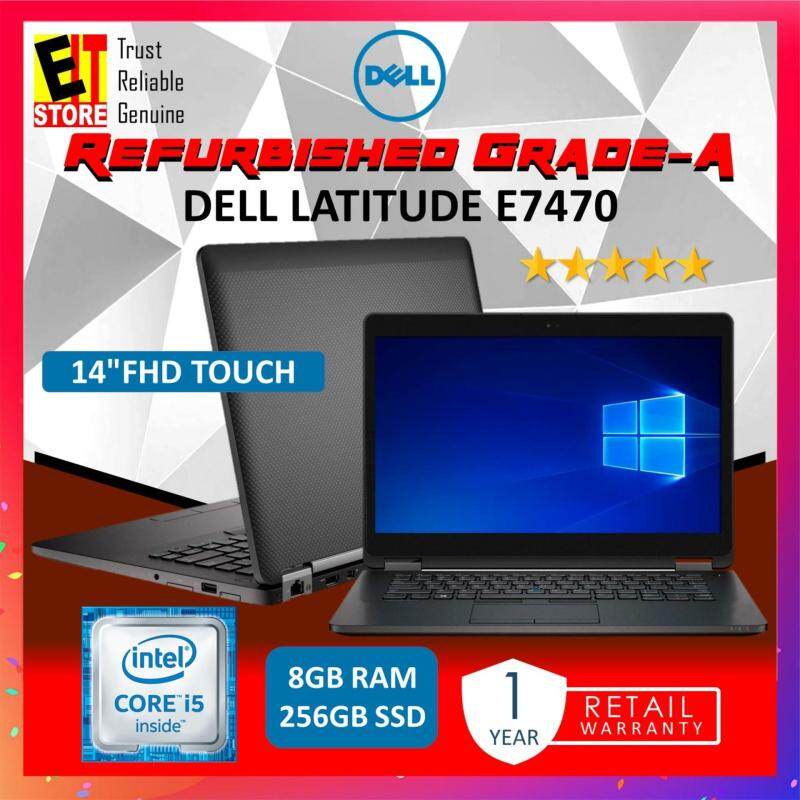 Refurbished Dell Latitude E7470 Grade A I5 6300u 8gb Ram 256gb Ssd 14fhd Touch W10pro 1yr