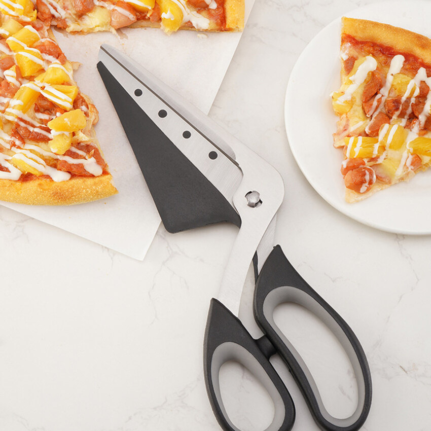 Dụng Cụ Làm Bánh Xẻng Pizza Đa Năng Bằng Thép Không Gỉ Có Thể Tháo Rời Hai Trong Một