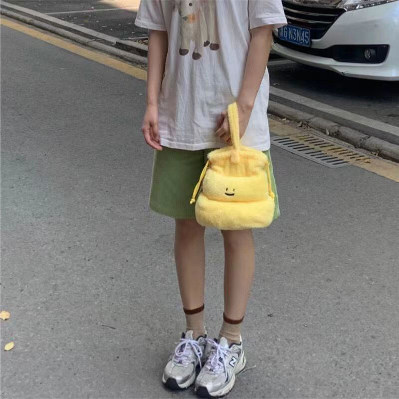 NALLCHEER Bag New plush drawstring bag cute funny gift tote bag