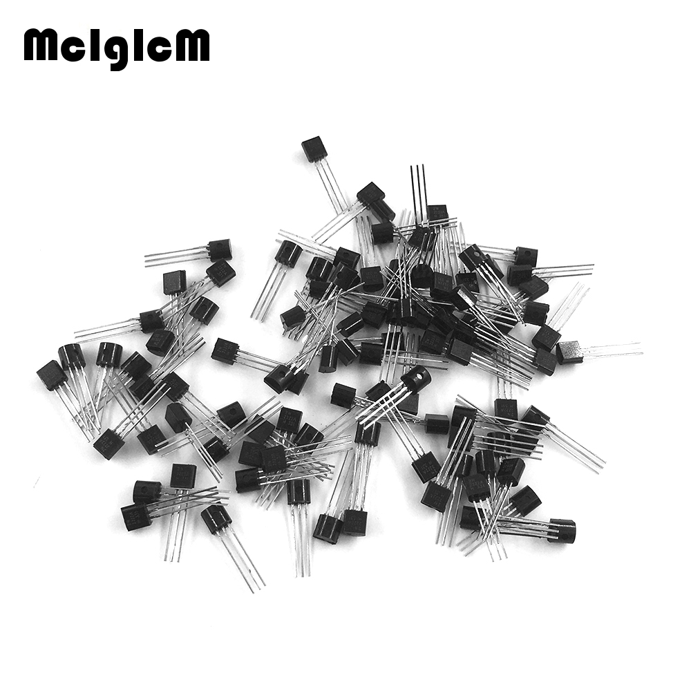 100 cái bc547 In-Line triode Transistor to-92 0.1A 45V NPN