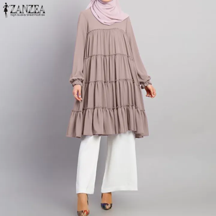Fancystyle ZANZEA Women Muslim Abaya 