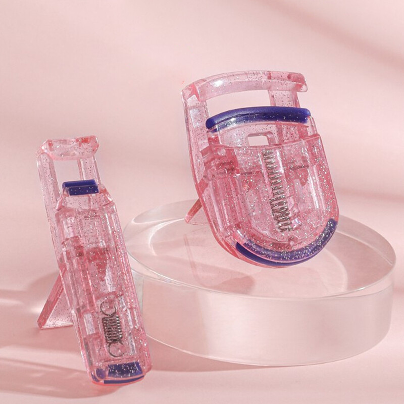 【YIDEA HONGKONG】Portable Glitter Pink Wide Angle Partial Eyelash Curler for Beginners