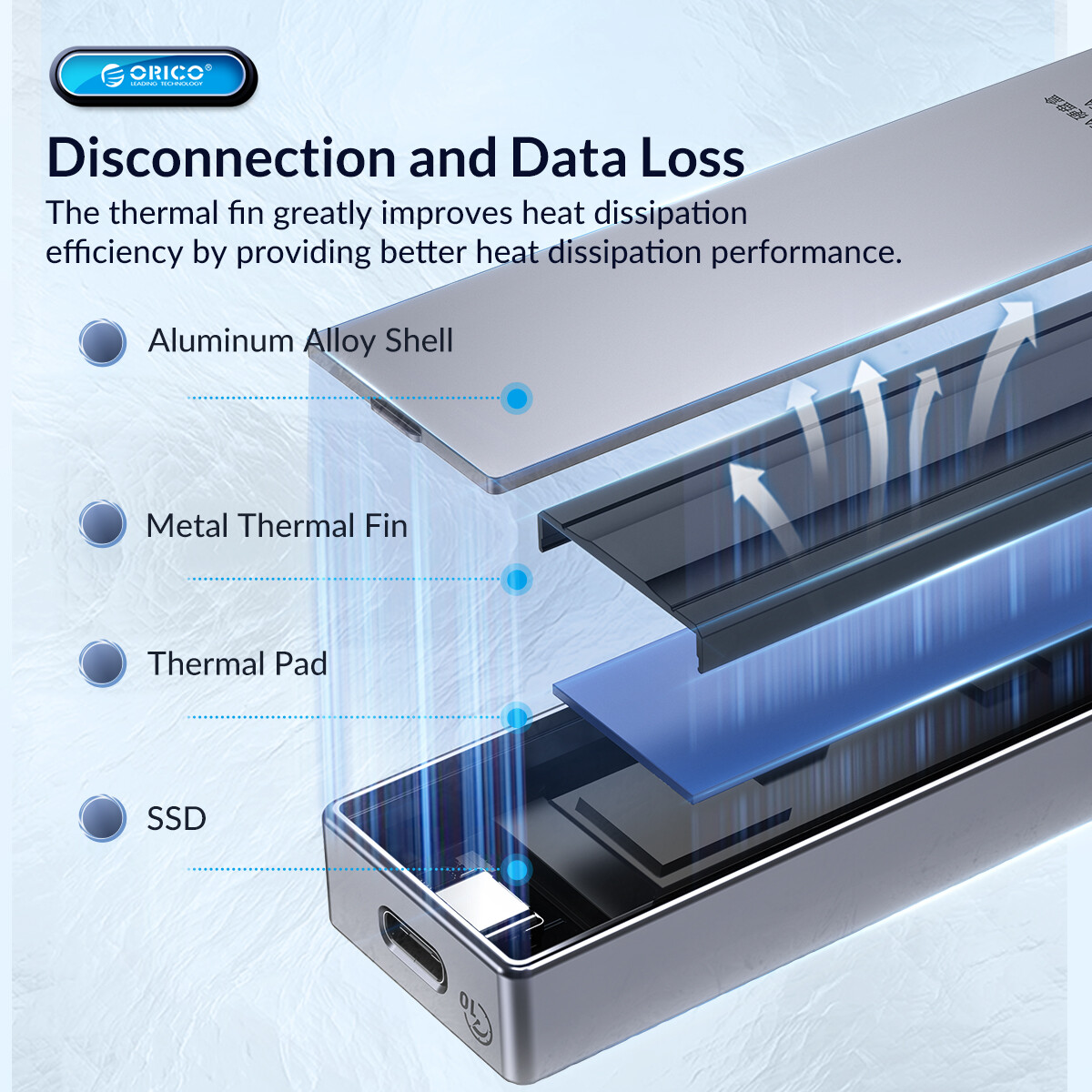ORICO Hộp Đựng SSD M.2 Giao Thức Kép Hỗ Trợ Ổ SSD M2 NVMe SATA NGFF 10Gbps PCIe M Key 6Gbps Vỏ Bọc Ổ Cứng USB C Phím M & B
