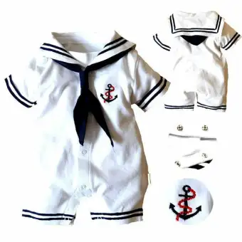 baby girl sailor romper