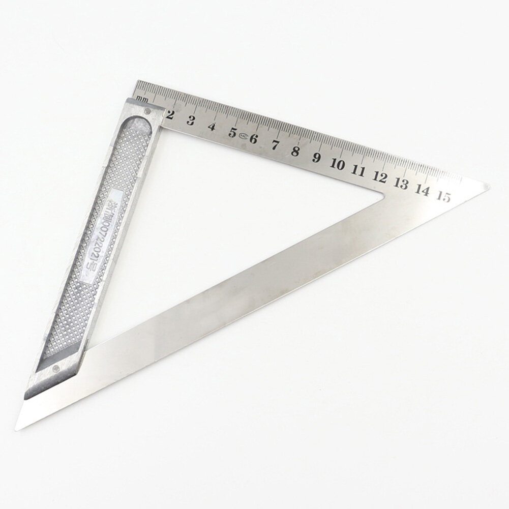 150mm Portable Aluminum Alloy Triangle Square Ruler Woodworking Measuring Tool