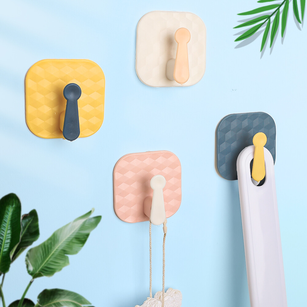 Multifunctional Creative Cute Hook Strong Viscose Wall Wall Hanging Load-bearing Kitchen Hook Seamless Door Without Punching Sticky Hook