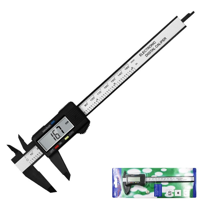 150mm Vernier Caliper Digital Caliper 6 inch Electronic Vernier Caliper 150mm Calliper Micrometer Digital Ruler Measuring Tool 150mm 0.1mm