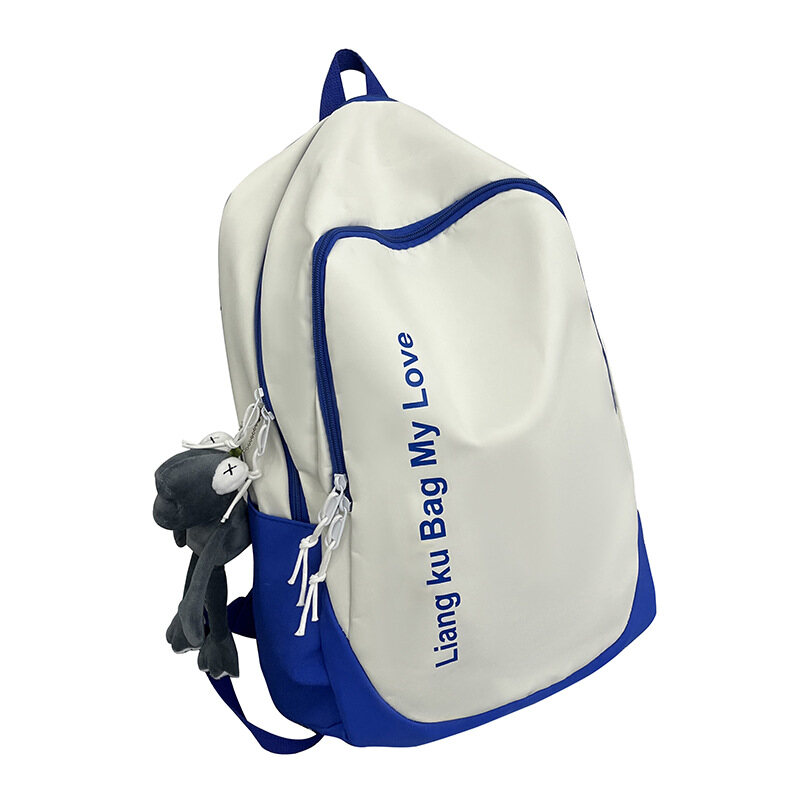 HS Student backpack fashion large capacity Korean version schoolbag letter printing nylon backpack