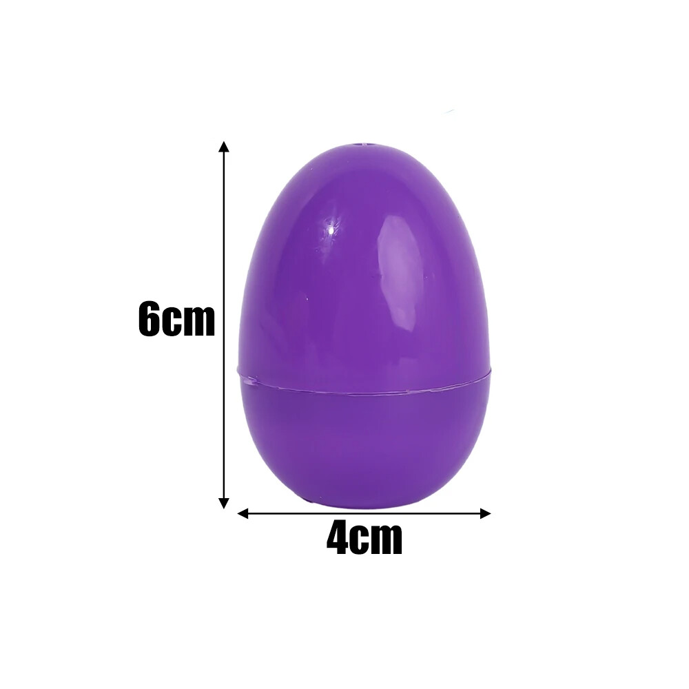 20/10Pcs Fillable Easter Egg Plastic Colorful Eggs Creative Easter Gift Box Children's Toys Wedding Birthday Party Decoration