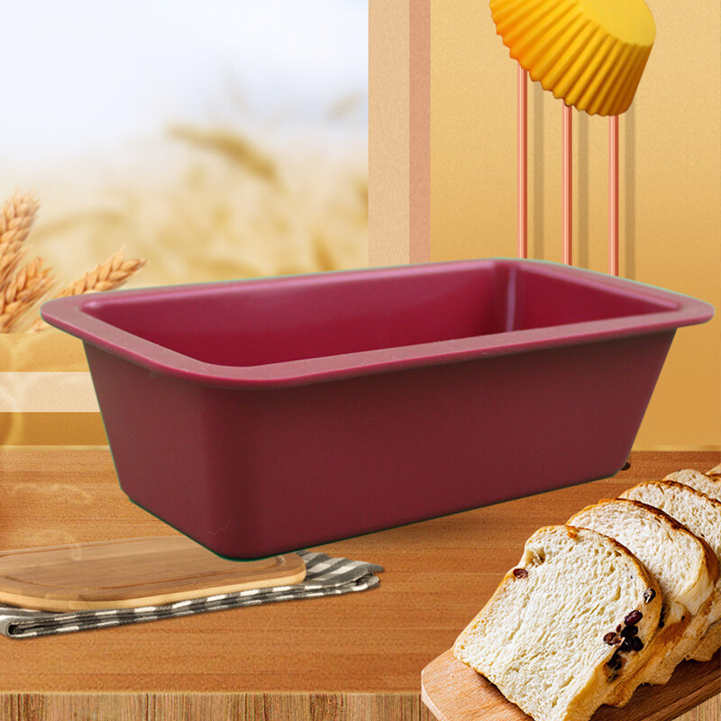 Houseeker Khuôn Làm Bánh Bằng Silicon Hình Chữ Nhật Khuôn Bánh Mì Phụ Kiện Làm Bánh Chảo Nướng Bánh Mì Nướng Bánh Ngọt