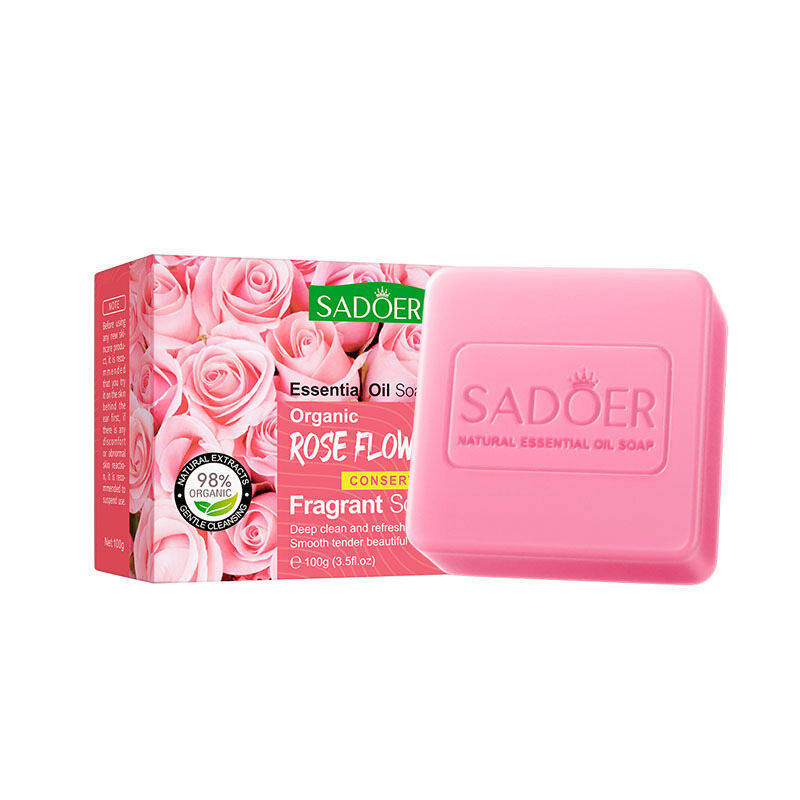 Sadoer Hoa Hồng Gừng tinh dầu thực vật xà phòng xà phòng làm thủ công xà phòng tắm làm sạch cơ thể