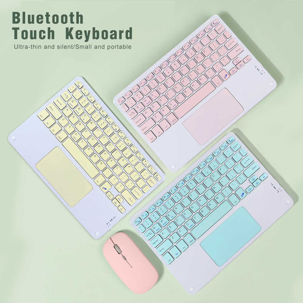 Bàn Phím Bluetooth Cảm Ứng Nút Vuông Nút Vuông + Chuột Bàn Phím Bluetooth