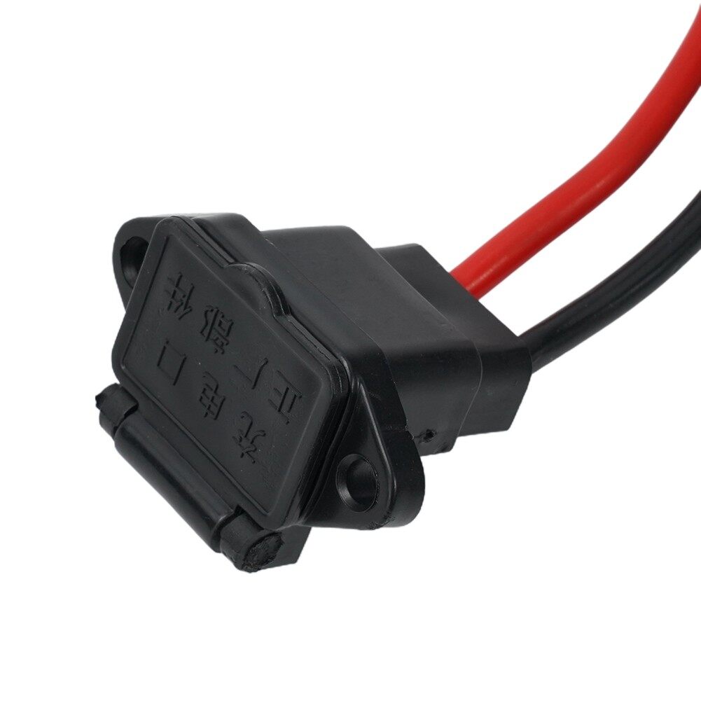 E-bike Plug Socket Charger Wire Length 16cm Universal Three Vertical Charging Socket