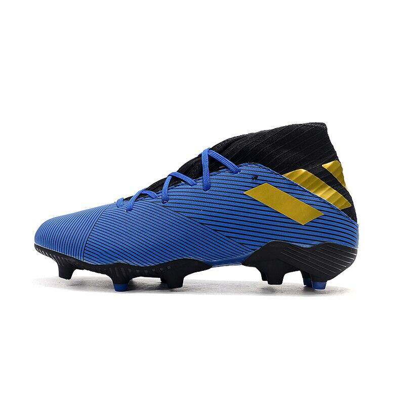 * Terbaru 3 Hari Promosi * 【Spot】 Asli! Adidas_19 Musim Gugur Pria Baru Nemeziz 19.3 FG Messi Stud Kuku Tinggi Merajut Pria Sepatu Sepak Bola Sepatu Sepak Bola Sepatu