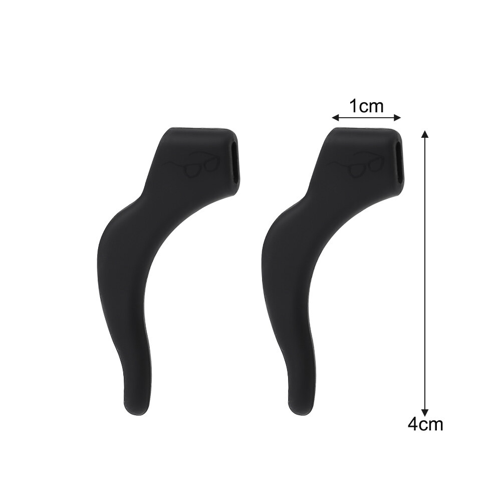 10Pairs Glasses Elastic Silicone Ear Hooks Sports Anti-slip Earmuffs Silicone Glasses Anti-slip Ring Earmuffs Ear Hooks Glasses Accessories