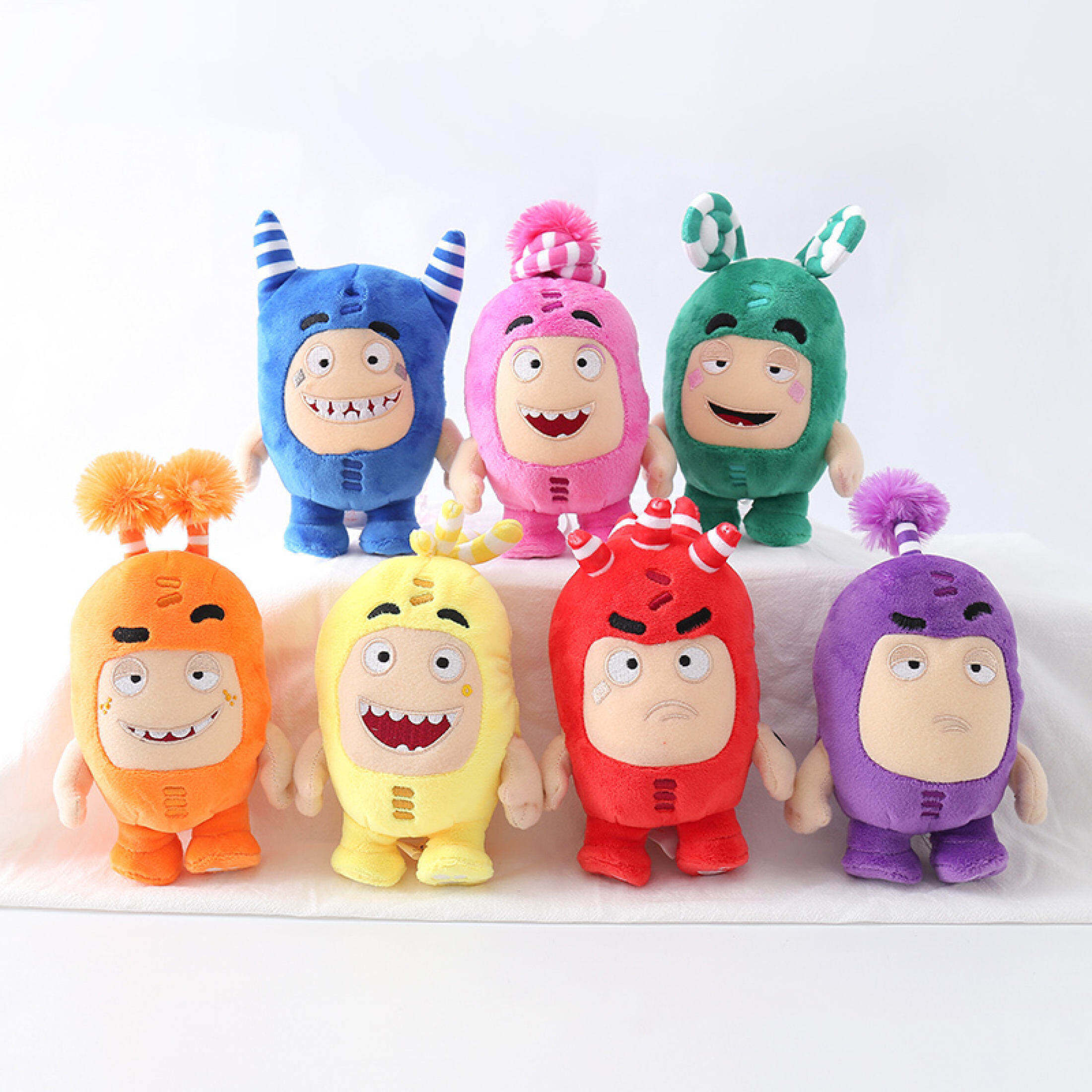 35cm Oddbods Newt Bubble Pogo Zee Jeff Fuse Slick Plush Dolls Stuffed ...