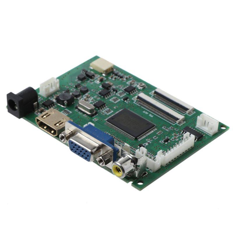 1Set HDMI VGA 2AV 40/50 Pins PC Controller Board Module for Raspberry PI 3 EJ101IA-01G 8 Bit IPS LCD Display Driver