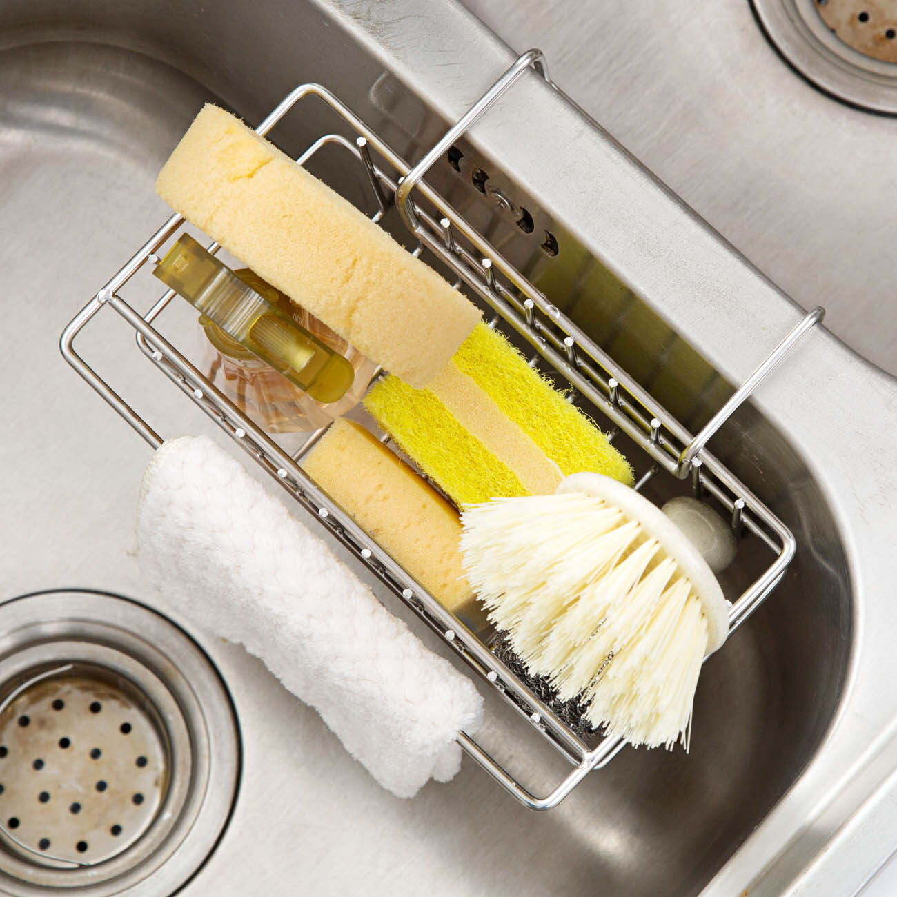 CNMF PP Desktop High-Capacity Durable Drain Wipe Storage Shelf Kitchen
