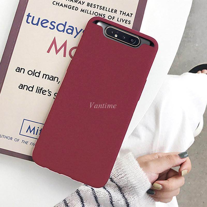 Vantime Case for Samsung Galaxy A80 Soft Sandstone Case, Ultra Thin Matte Back Protective Phone Slim Casing Cover